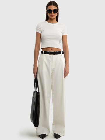 Wide Leg Pantalon 'Malu' BIG STAR en blanc