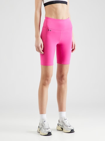 UNDER ARMOUR Skinny Sportnadrágok 'Motion' - rózsaszín: elől