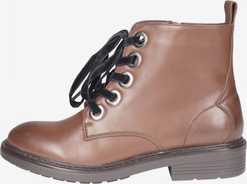 Urban Classics Lace-Up Ankle Boots in Brown: front