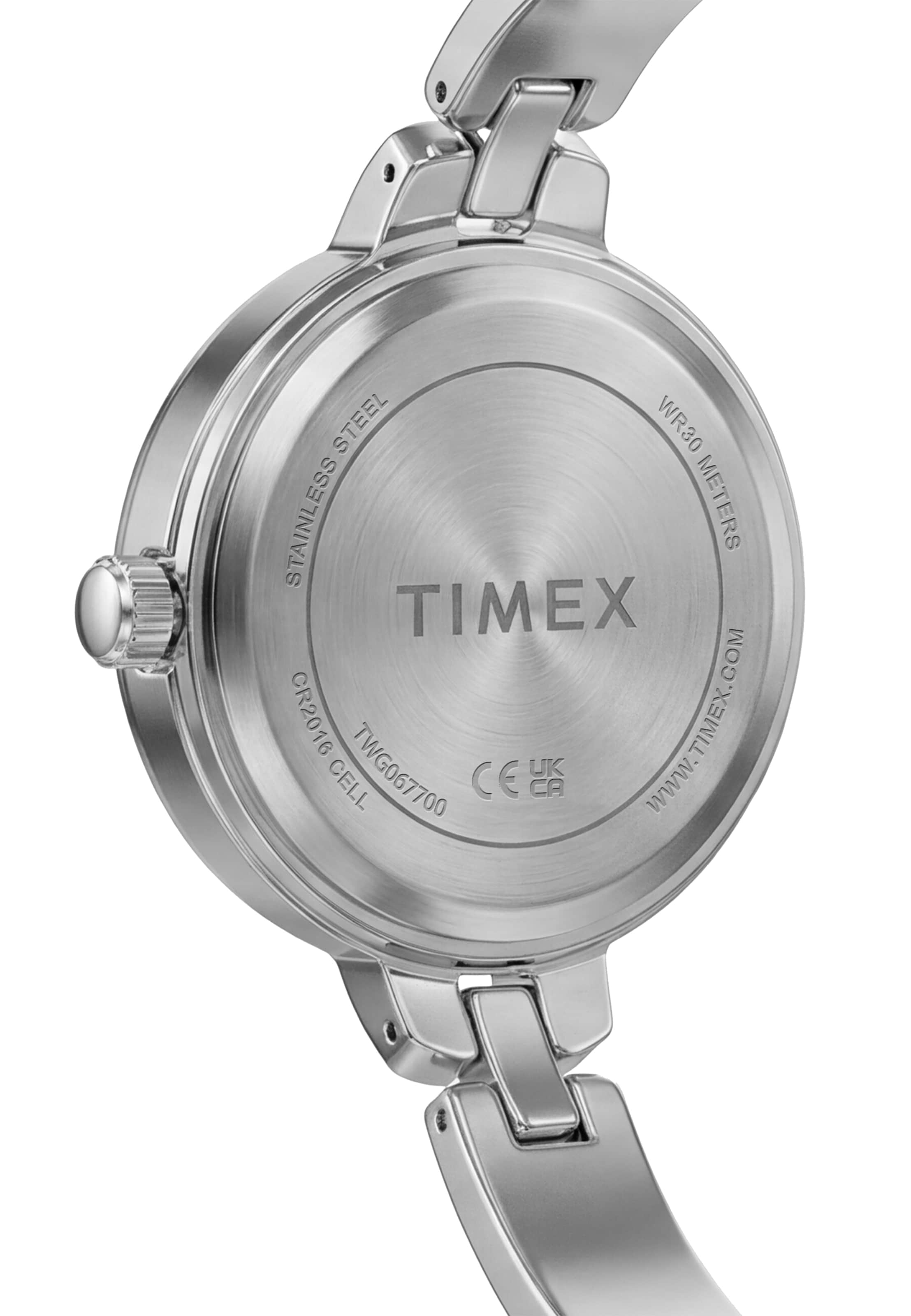 Montre à affichage analogique TIMEX en argent