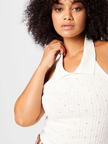Cotton On Curve Knitted Top in White