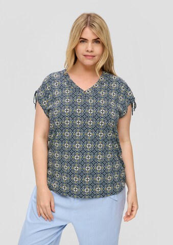 s.Oliver Red Label Plus Blouse in Blue: front