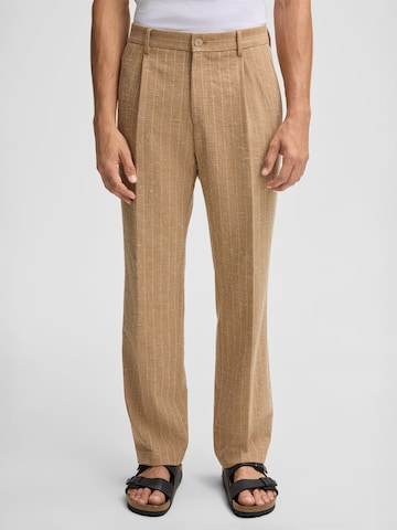 STRELLSON Regular Trousers 'Tomeo' in Brown: front