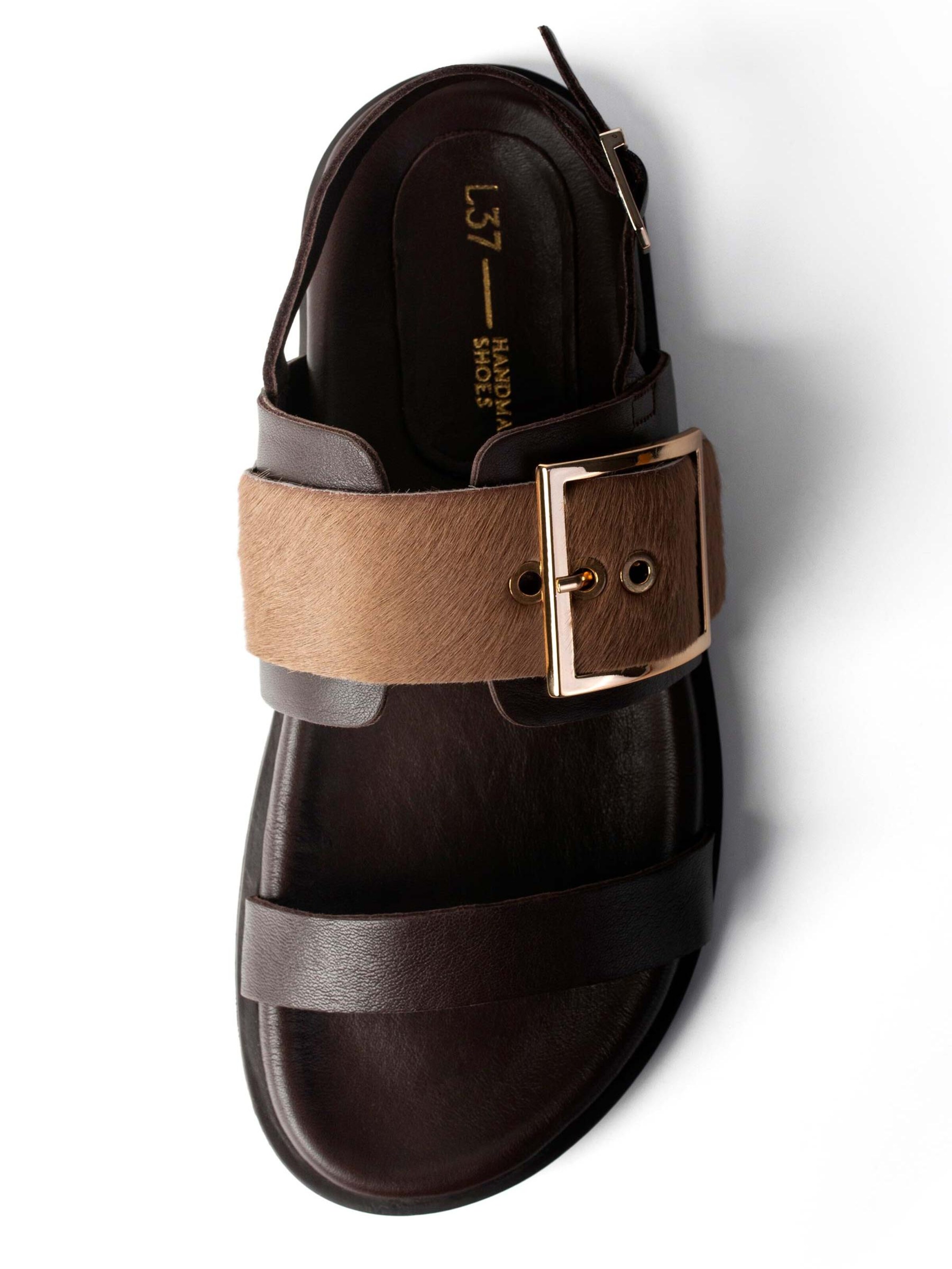 Chaussure basse 'WILD AT GOLDEN HOUR' L37 HANDMADE SHOES en marron