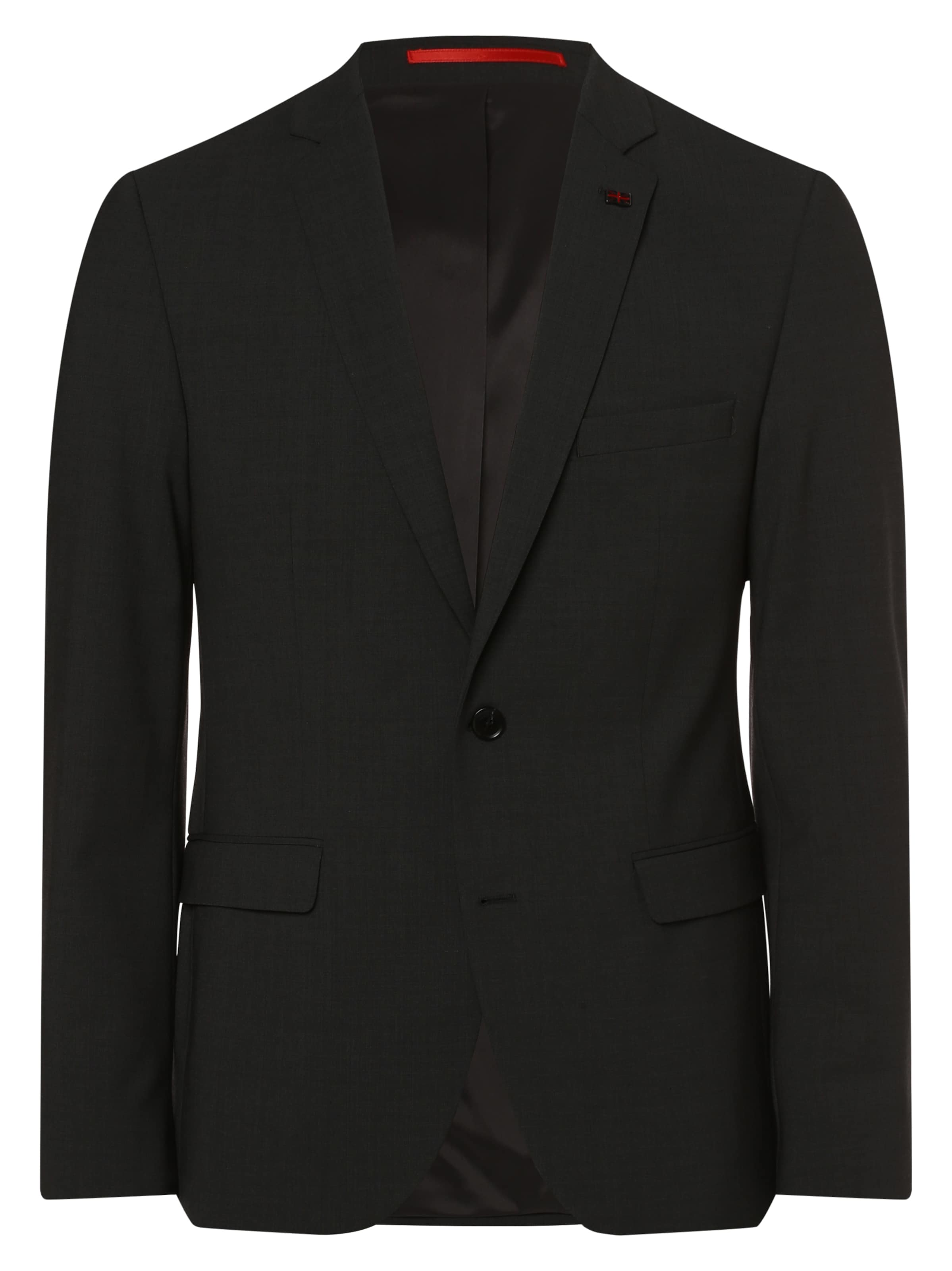 Finshley & Harding London Slim fit Business-colbert 'Brixdon' in Zwart: voorkant
