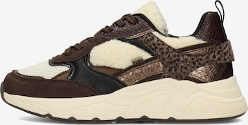 POSH by Poelman Sneakers laag 'Caro' in Bruin: voorkant