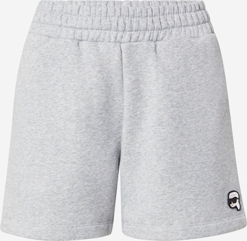 Karl Lagerfeld Regular Housut 'IKON' värissä harmaa: etupuoli