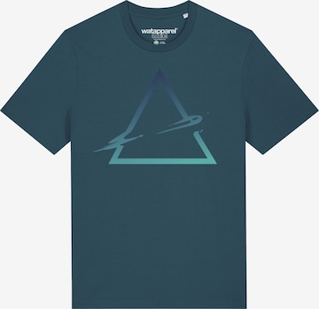 Watapparel Shirt ' Triangle ' in Blauw: voorkant
