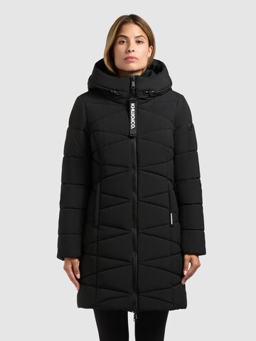 khujo Winterjas ' TIFF ' in Zwart: voorkant