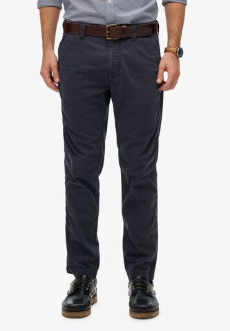 Regular Pantalon chino 'Utility' Superdry en bleu : devant