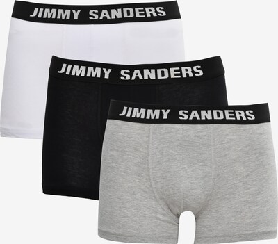 Jimmy Sanders Boxershorts in grau / schwarz / weiß, Produktansicht