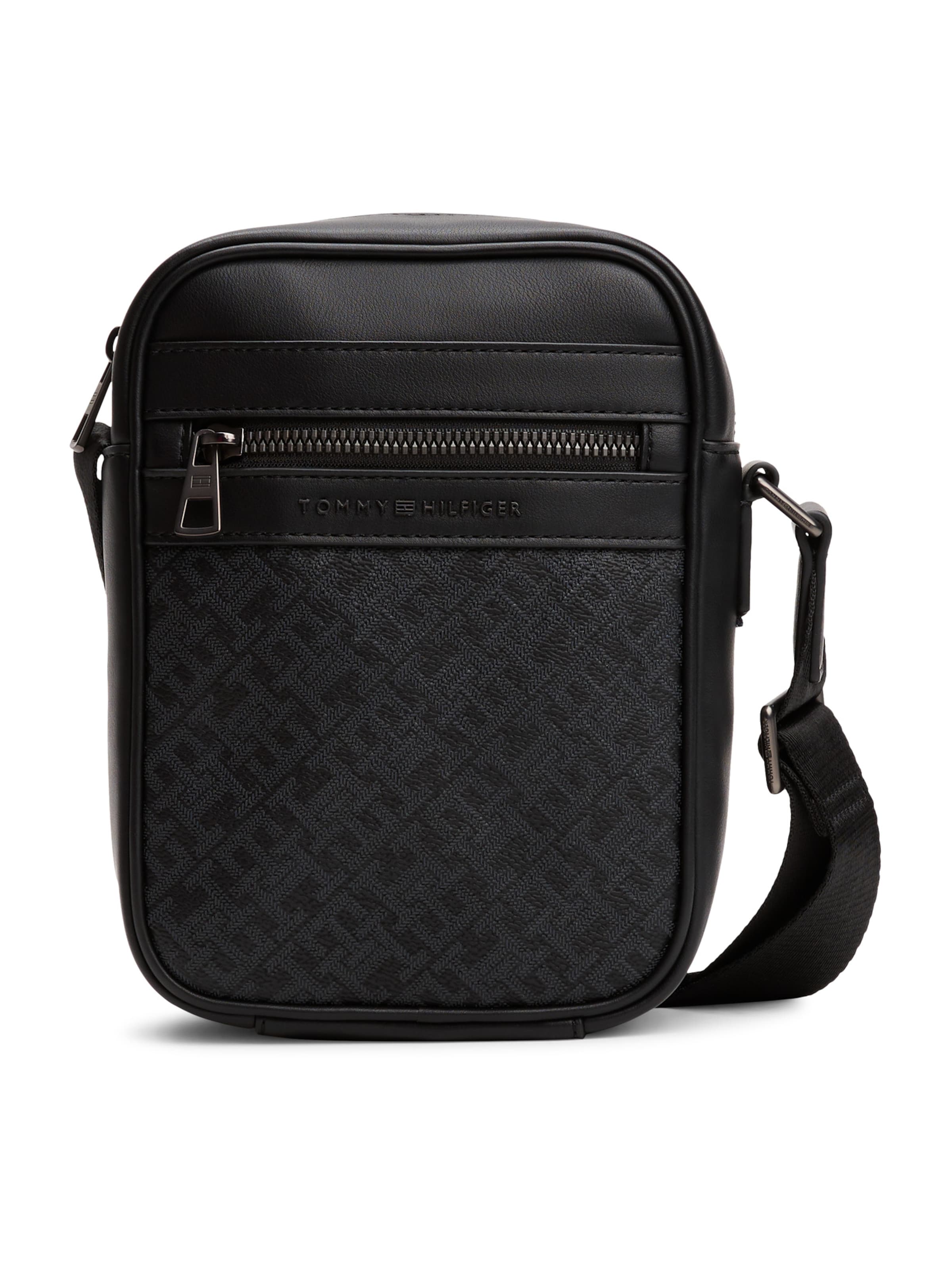 TOMMY HILFIGER Axelremsväska i svart: framsida