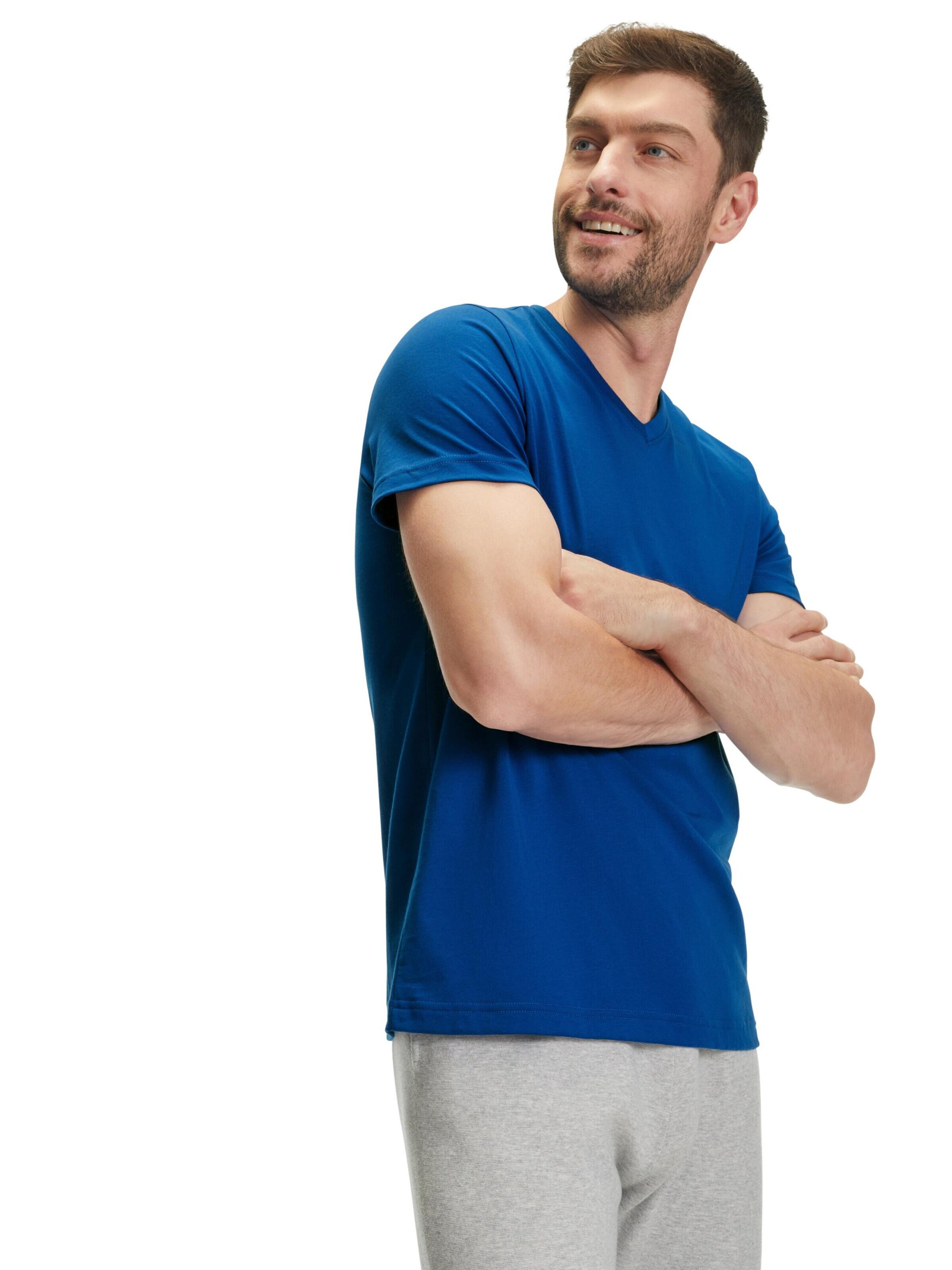 FALKE Shirt 'Essential Cotton' in Blue