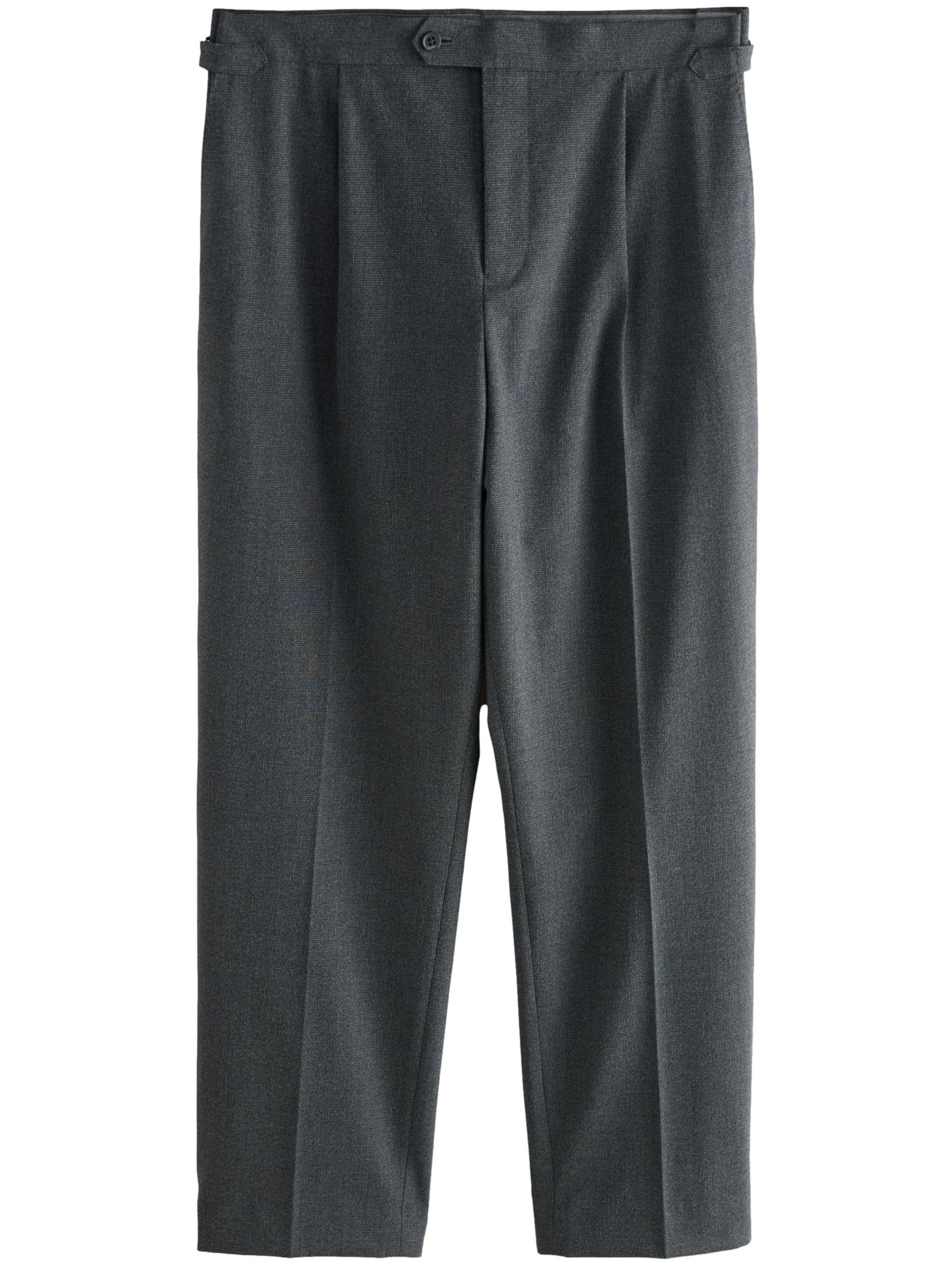 Next Обычный Плиссированные брюки в Серый: спереди