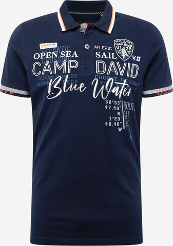 Tricou de la CAMP DAVID pe albastru: față