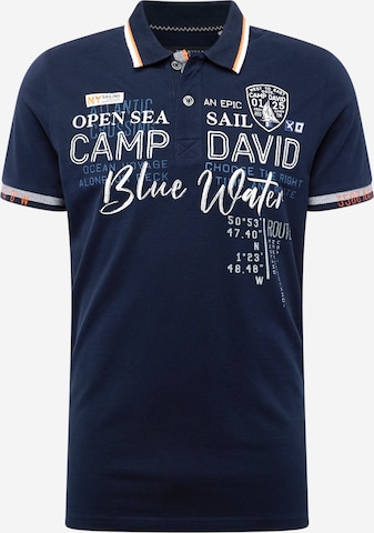 CAMP DAVID - Camisa em azul: frente