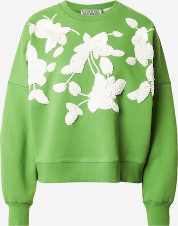 Essentiel AntwerpSweater majica 'Jaga' - zelena boja: prednji dio