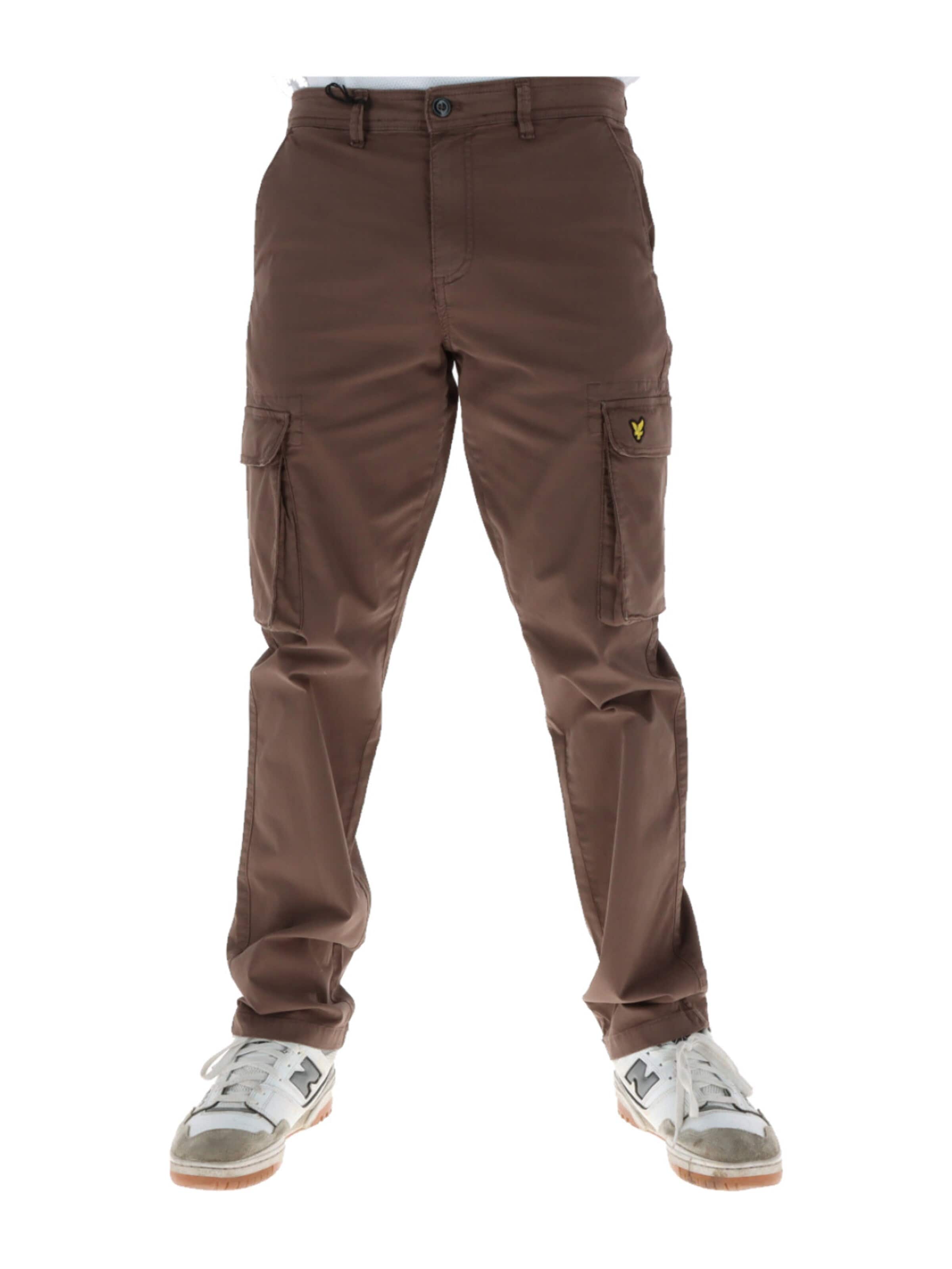 Pantalon Lyle & Scott en marron : devant