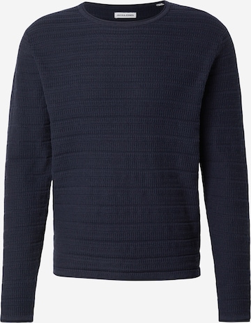 Pull-over 'JJDUKE' JACK & JONES en bleu : devant