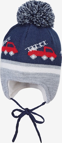 STERNTALER Beanie in Blue: front