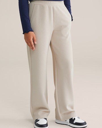 Regular Pantalon WE Fashion en beige : devant