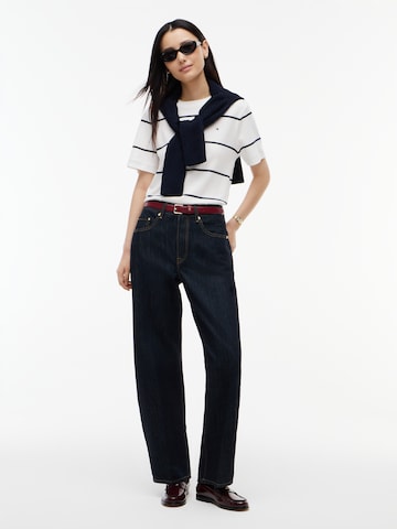 TOMMY HILFIGER - Camisa 'BOXY INTERLOCK' em branco