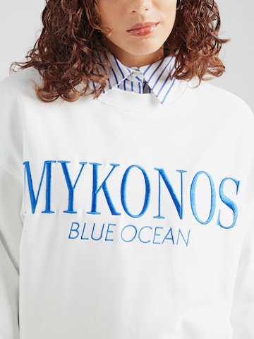 Gina Tricot Μπλούζα φούτερ σε λευκό