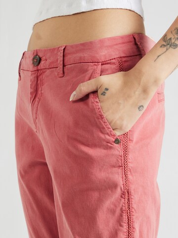 BONOBO Slimfit Chino kalhoty – červená