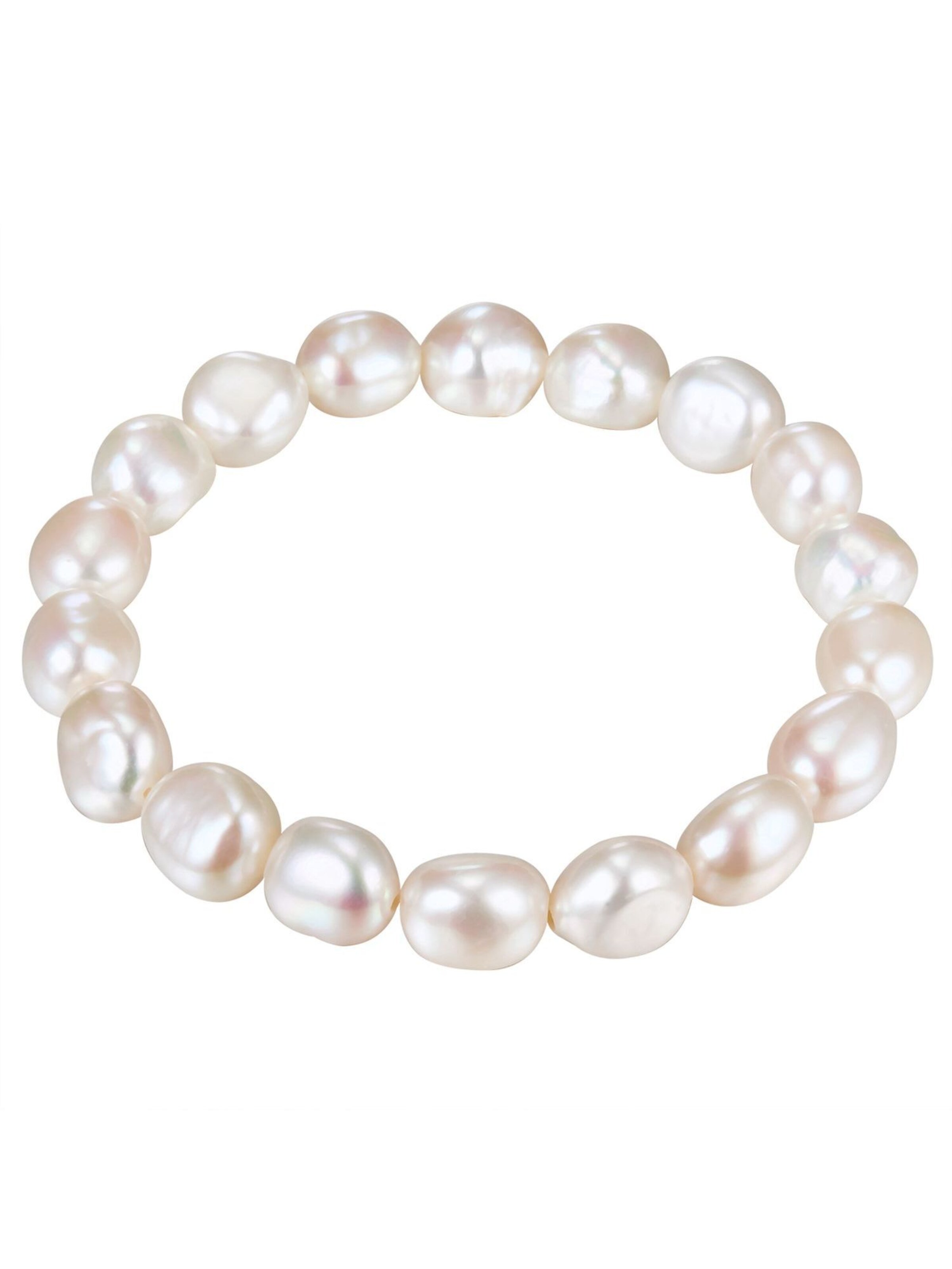 Valero Pearls Bracelet in White: front