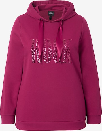 Sweat-shirt Ulla Popken en rouge : devant