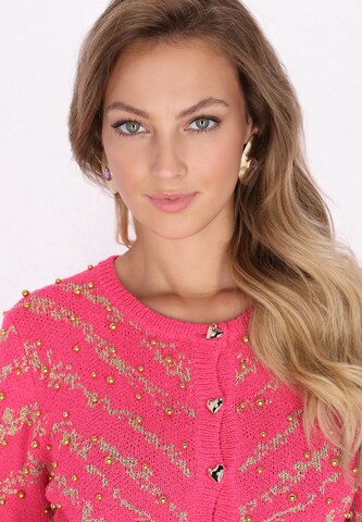 faina Knit cardigan in Pink