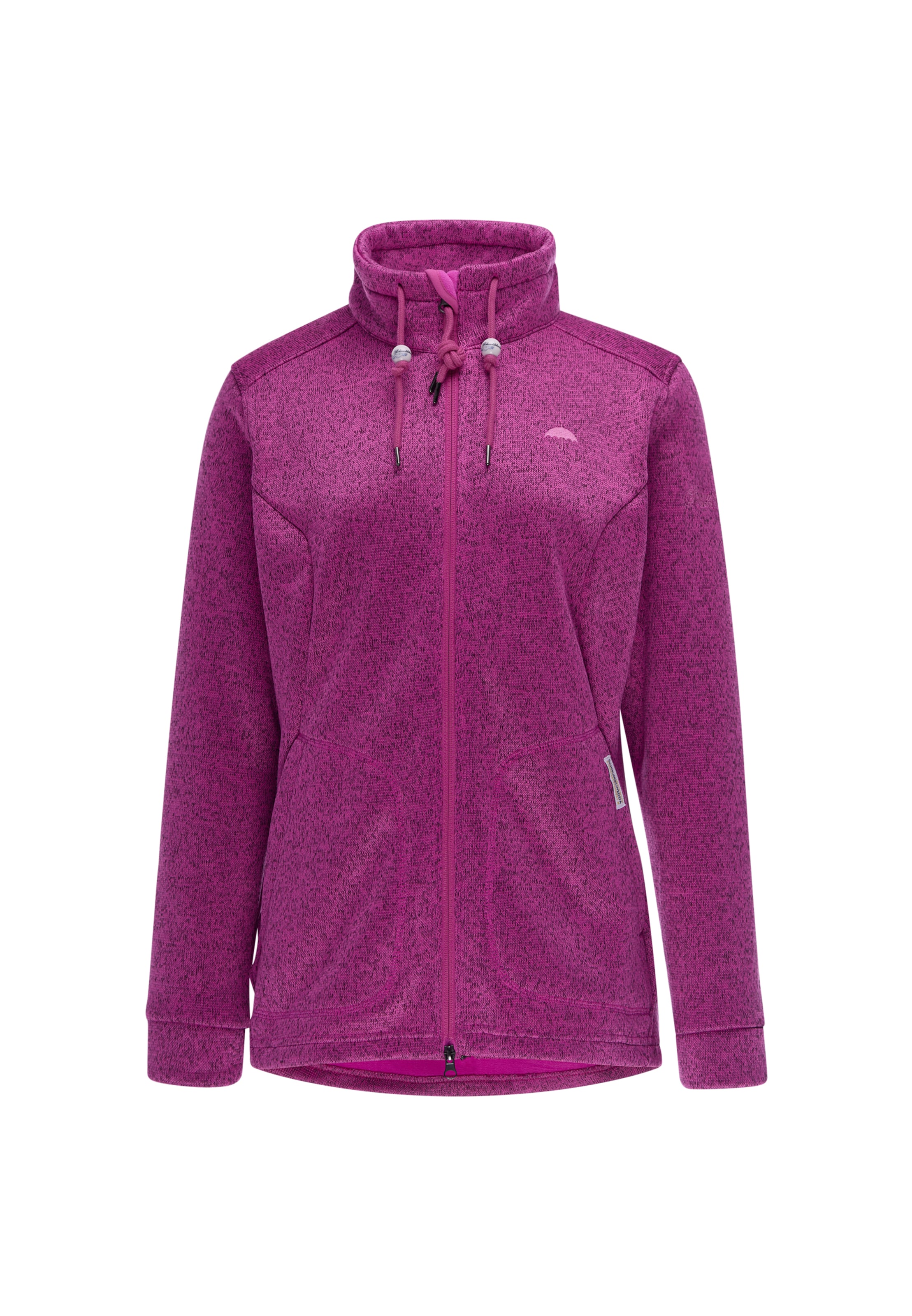 Veste en polaire Schmuddelwedda en rose : devant