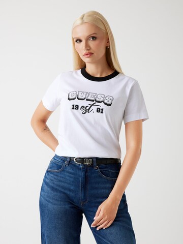 GUESS T-Shirt in Weiß: Vorderseite
