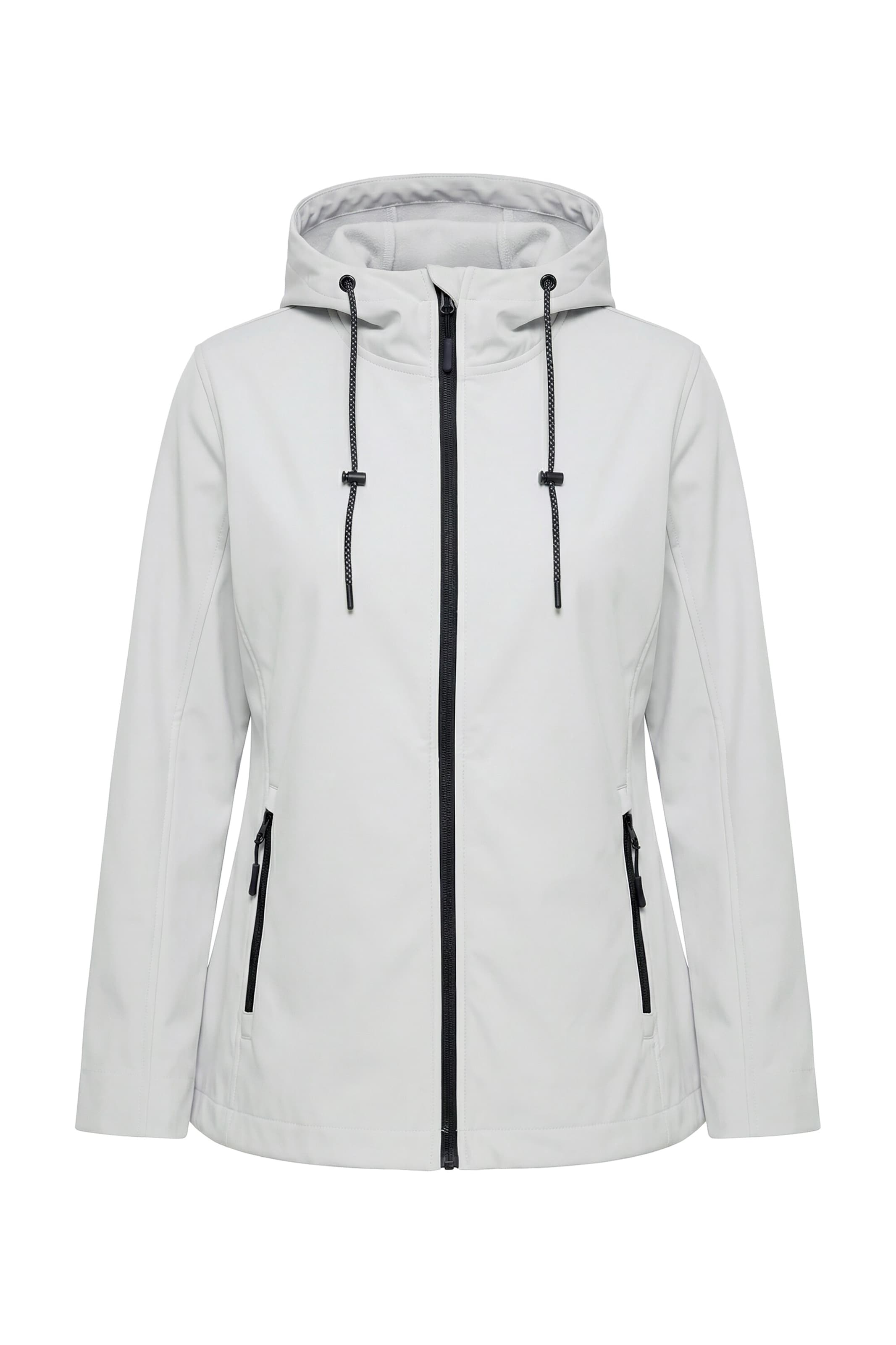 Ulla Popken Functionele jas in Beige: voorkant