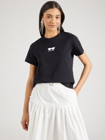 Karl Lagerfeld Shirt in Black: front