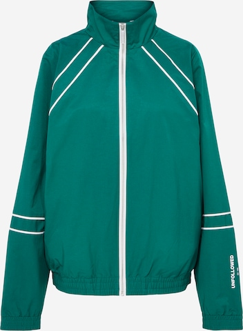 UNFOLLOWED x ABOUT YOU Спортивная куртка 'ESCAPE JACKET' в Зеленый: спереди