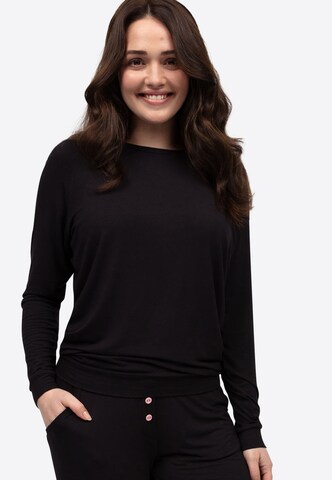 Camicia da notte 'Bonnie' di Cyberjammies in nero: frontale