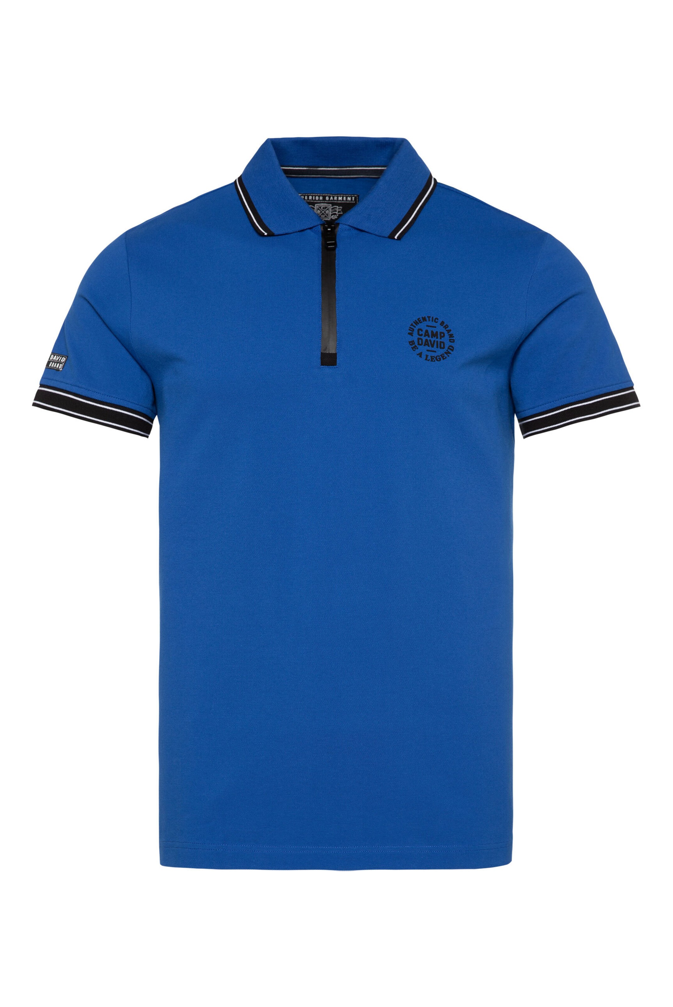 CAMP DAVID Poloshirt in Blau: Vorderseite