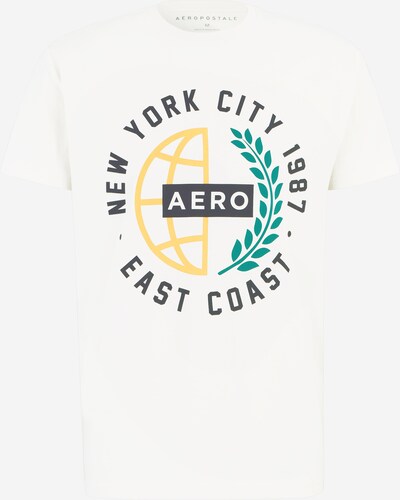 AÉROPOSTALE Bluser & t-shirts i gul / grøn / sort / offwhite, Produktvisning
