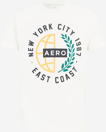 T-Shirt AÉROPOSTALE en blanc : devant