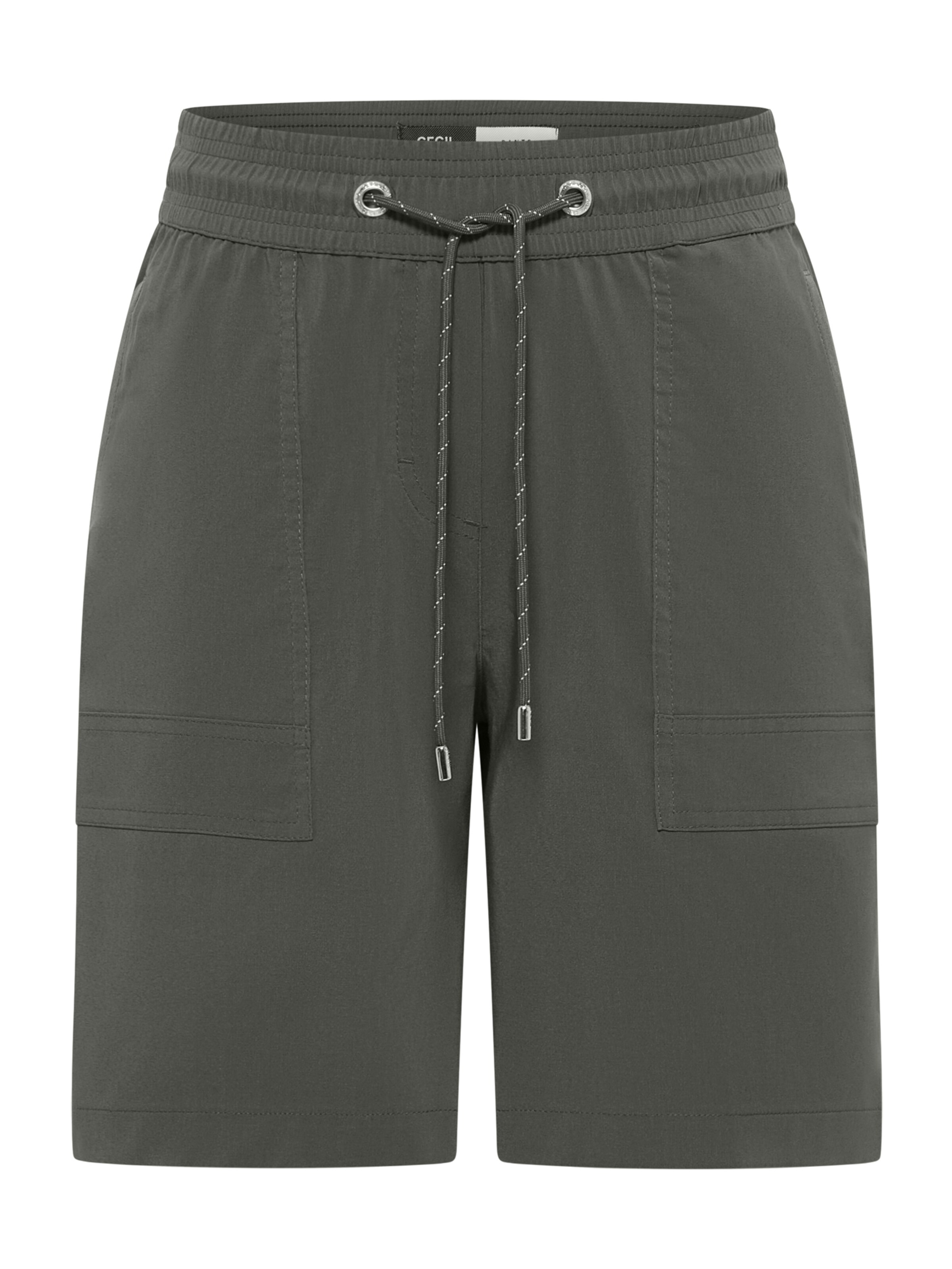 CECIL Loosefit Shorts in Grün: Vorderseite