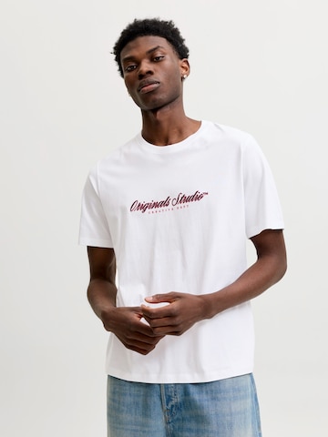 T-Shirt 'JWHMontauk' JACK & JONES en blanc