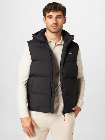 Tommy Jeans Vest in Black: front