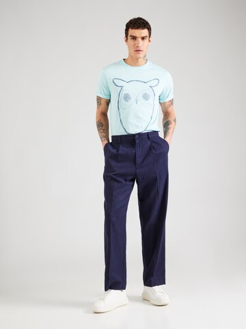 KnowledgeCotton Apparel Tričko – modrá