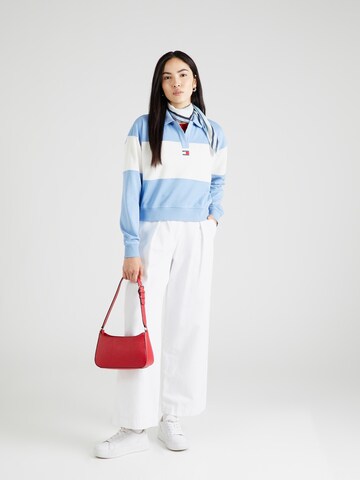 Tommy Jeans Mikina – modrá