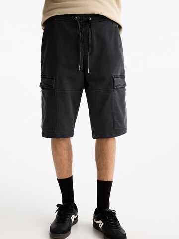 Pull&Bear Regular Cargobroek in Grijs: voorkant
