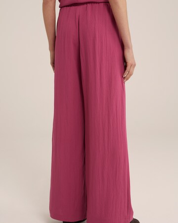 Wide leg Pantaloni de la WE Fashion pe roz