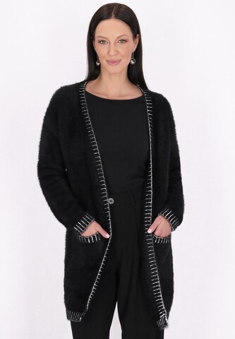 Usha Gebreid vest in Zwart: voorkant
