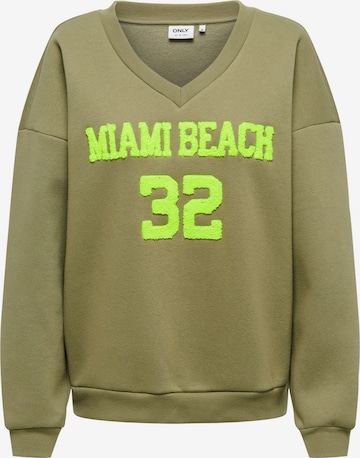 ONLY Sweatshirt i grøn: forside