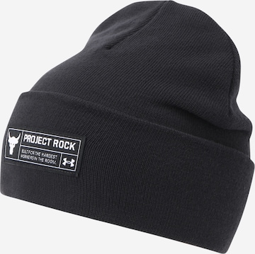 UNDER ARMOUR Beanie 'Project Rock' in Black: front